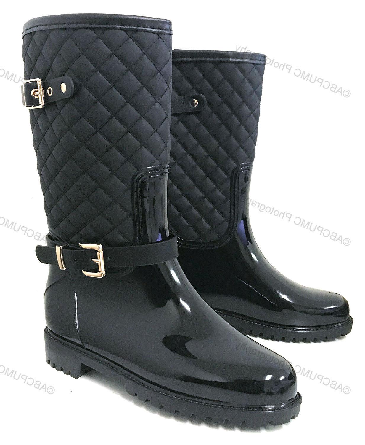 trendy rain boots
